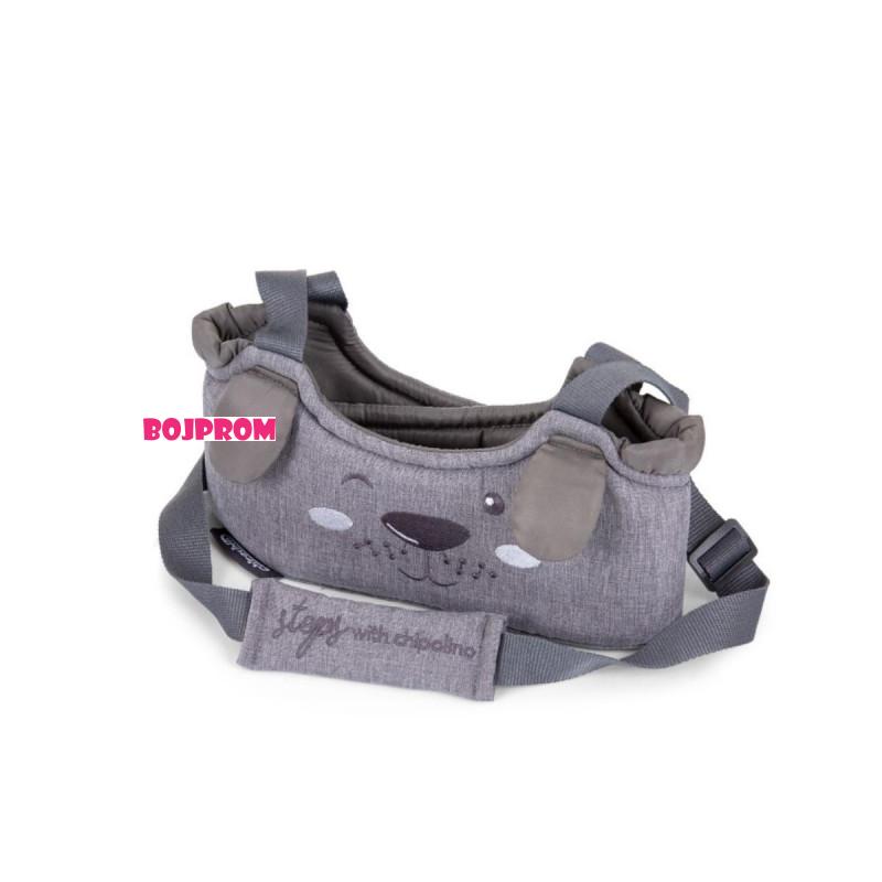 CHIPOLINO POJAS ZA PROHODAVANJE 1ST STEPS GRAPHITE LINEN KPRS02301GT