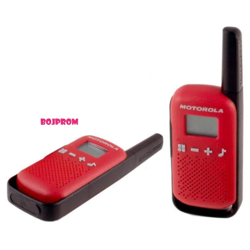 MOTOROLA RADIO STANICA WALKIE 2 KOMADA T42 RED 59T42REDPACK 