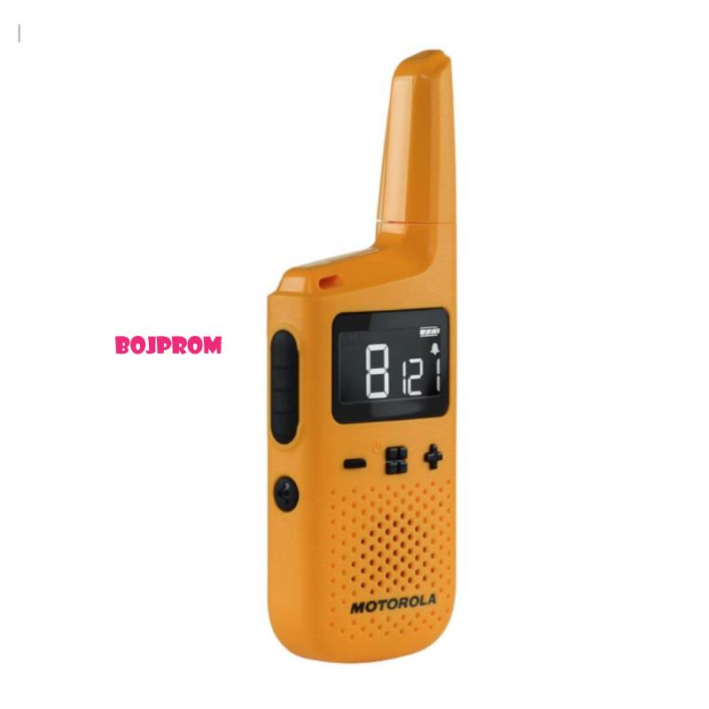 MOTOROLA RADIO STANICA WALKIE 2 KOMADA T72 ORANGE SA PUNJACEM 59T72BLUEPACK 