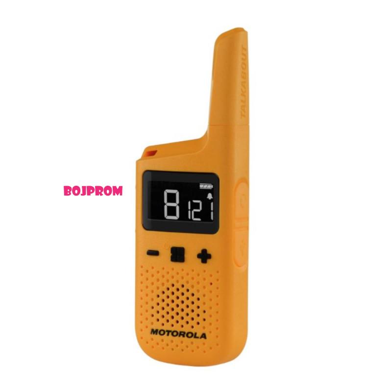 MOTOROLA RADIO STANICA WALKIE 2 KOMADA T72 ORANGE SA PUNJACEM 59T72BLUEPACK 