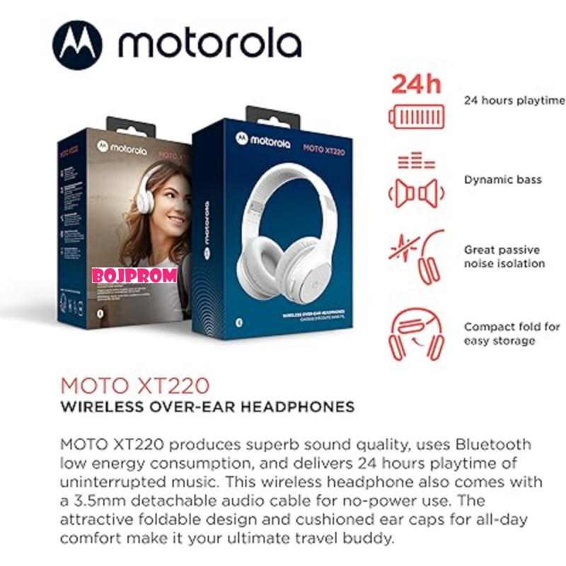 MOTOROLA BEZICNE SLUSALICE XT 220 WHITE 253MOTOXT220WHITE 
