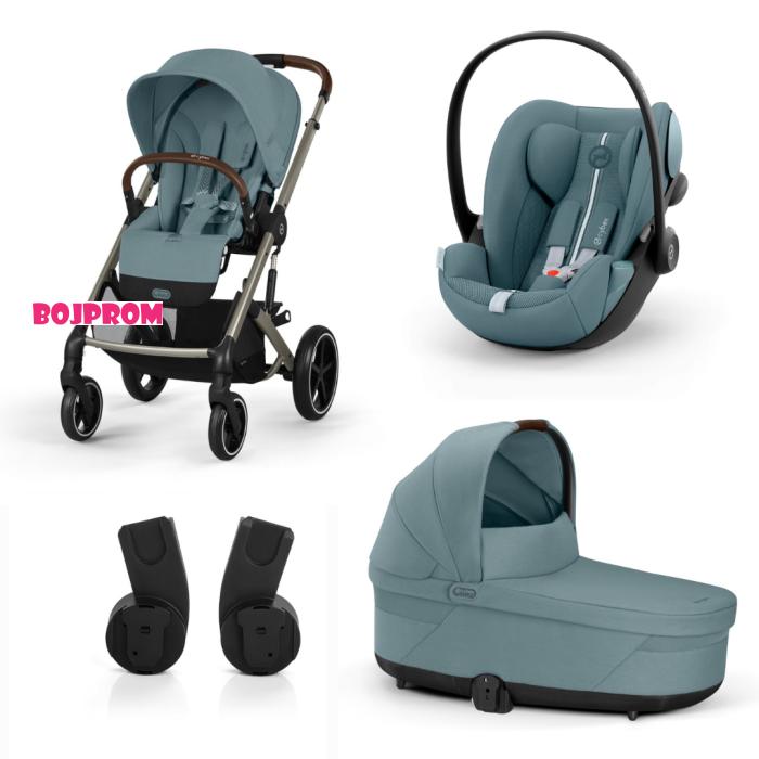 CYBEX BALIOS KOLICA 3U1 STORMY BLUE LIGHT I AUTOSJEDALICA CLOUD G I-SIZE PLUS 