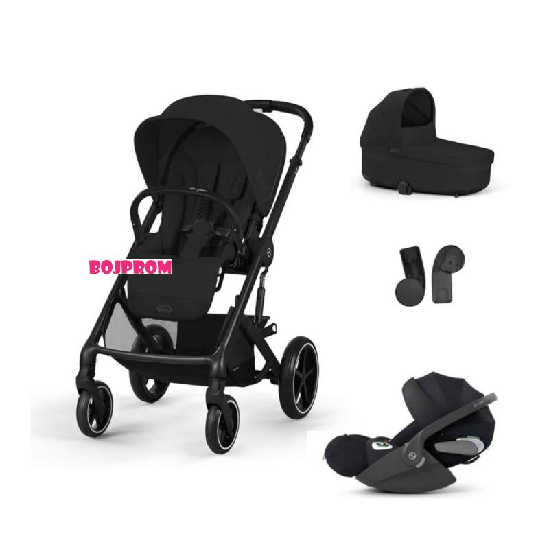 CYBEX BALIOS KOLICA LUX BLK 3U1 TS CLOUD G BA MOON BLACK - ONE BOX - 524002517 