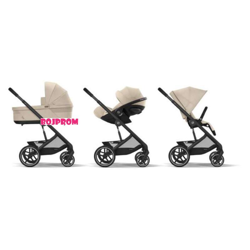 CYBEX BALIOS KOLICA LUX BLK 3U1 TS CLOUD G BA ALMOND BEIGE - ONE BOX 524002549 