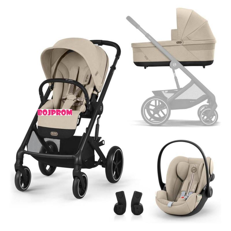 CYBEX BALIOS KOLICA LUX BLK 3U1 TS CLOUD G BA ALMOND BEIGE - ONE BOX 524002549 
