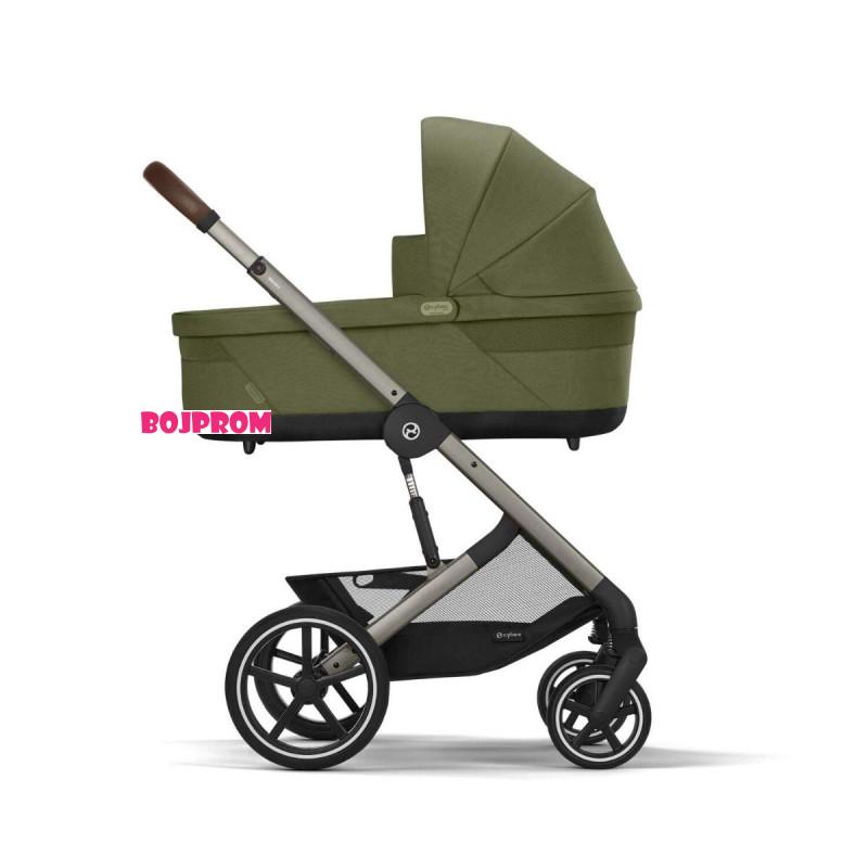 CYBEX BALIOS KOLICA 3U1 MOSS GREEN KHAKI SA SJEDALICOM CLOUD G I-SIZE PLUS MOON BLACK 