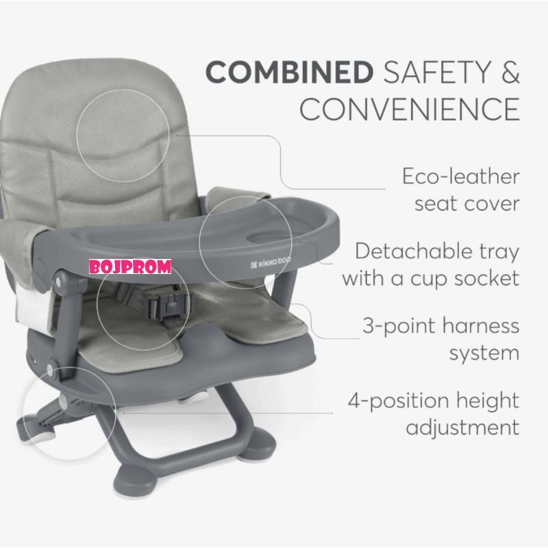 KIKKA BOO STOLICA ZA HRANJENJE PAPPO GREY 2025 31004010193 