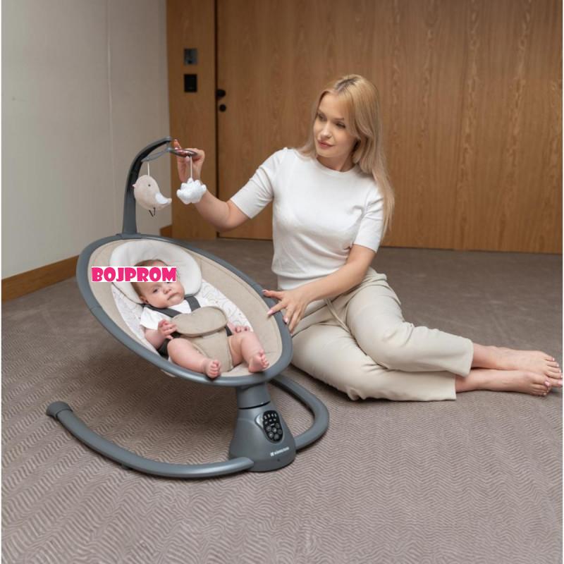 KIKKA BOO EL.LJULJA TWIDDLE GREY 2024 31005010077 