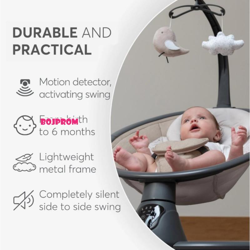 KIKKA BOO EL.LJULJA TWIDDLE GREY 2024 31005010077 