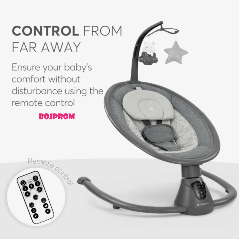 KIKKA BOO EL.LJULJA TWIDDLE GREY 2024 31005010077 