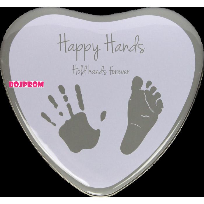 DOOKY POKLON SET OKVIR SRCE 2 DIJELA SILVER WHITE 49829 