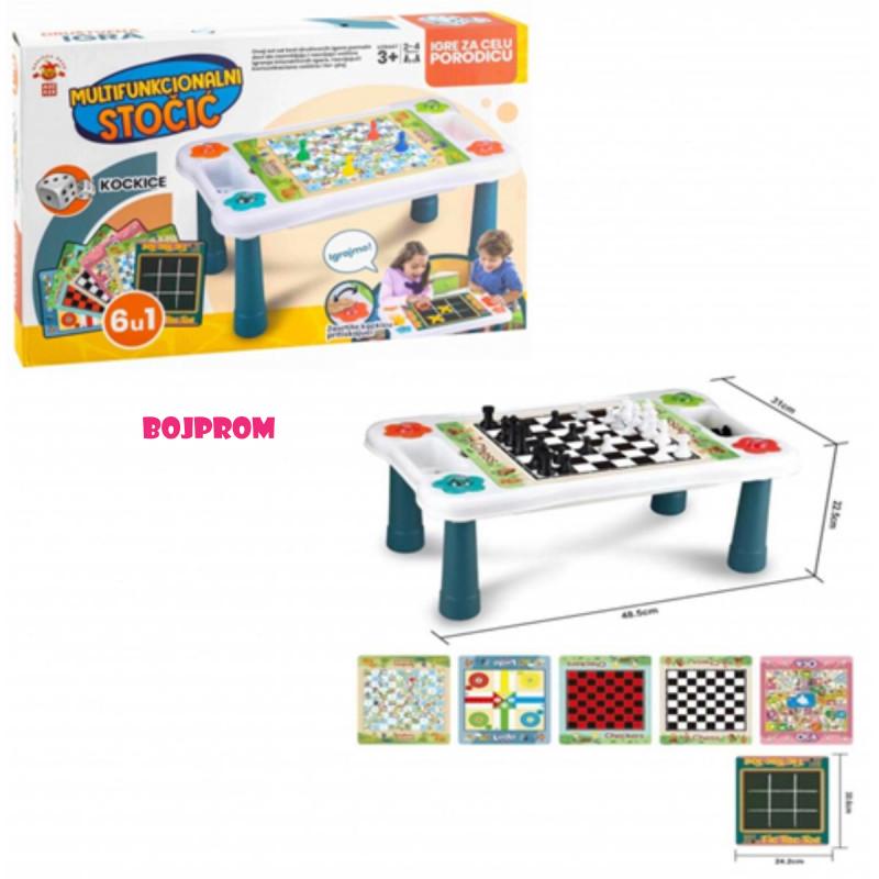 CROCO_TOYS DRUSTVENE IGRE MULTIFUNKCIONALNI STOCIC 6U1 912362 