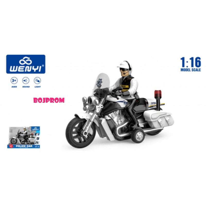 CROCO_TOYS MOTOR POLICIJSKI 1:16 WY430A 912638 