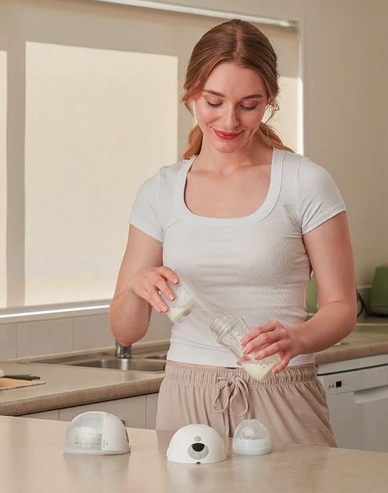 MOMCOZY SET - IZDAJALICA M5 I GRUDNJAK ZA DOJENJE FLORAL NURSING 