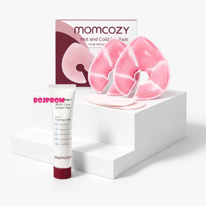 MOMCOZY SET- TERAPIJSKE OBLOGE ZA GRUDI I RASHLADJUJUCA KREMA ZA BRADAVICE 