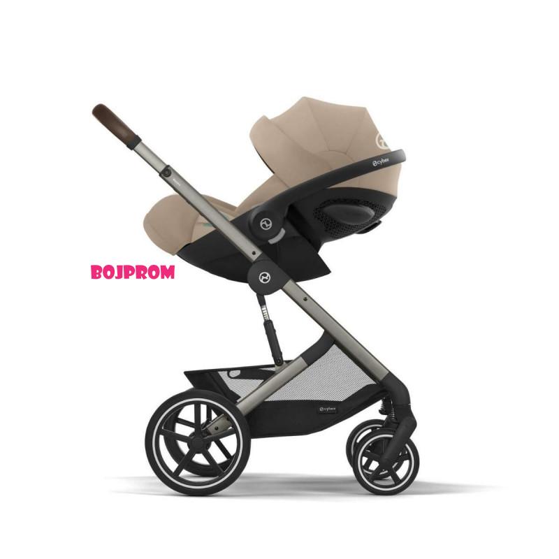 CYBEX KOLICA BALIOS 4U1 ALMOND BEIGE I BAZA ZA AUTOSJEDALICU G BLACK 