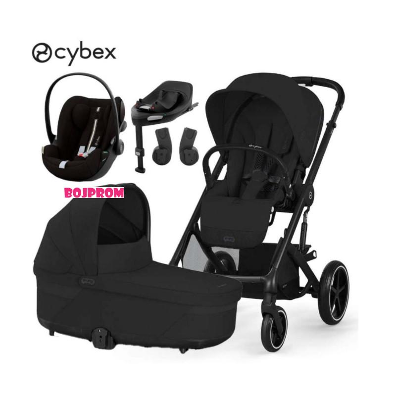 CYBEX KOLICA BALIOS 4U1 MOON BLACK I BAZA ZA AUTOSJEDALICU G BLACK 