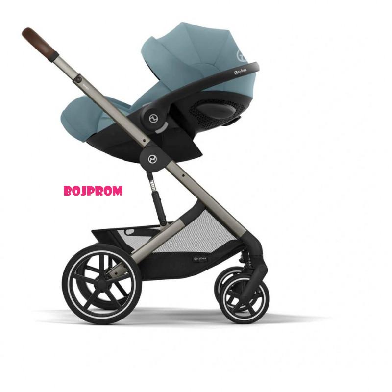 CYBEX KOLICA BALIOS 4U1 STORMY BLUE LIGHT I BAZA ZA AUTOSJEDALICU G BLACK 