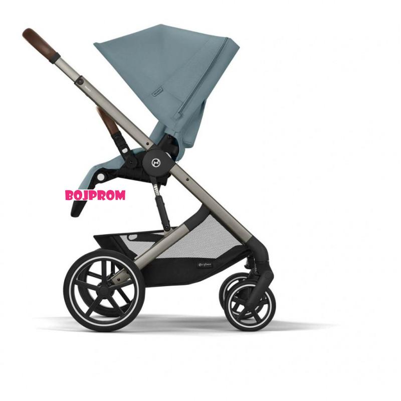 CYBEX KOLICA BALIOS 4U1 STORMY BLUE LIGHT I BAZA ZA AUTOSJEDALICU G BLACK 