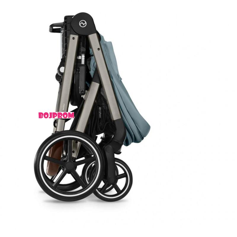 CYBEX KOLICA BALIOS 4U1 STORMY BLUE LIGHT I BAZA ZA AUTOSJEDALICU G BLACK 