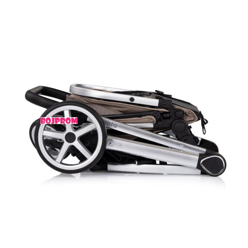 CHIPOLINO KOLICA VISTA  3U1 TIRAMISU KKVS02503TR + BAZA ZA AUTOSJEDALICU AMORE,AURA,VISTA,MARBELLA STKBS0251AA 