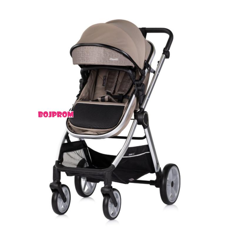 CHIPOLINO KOLICA VISTA  3U1 TIRAMISU KKVS02503TR + BAZA ZA AUTOSJEDALICU AMORE,AURA,VISTA,MARBELLA STKBS0251AA 