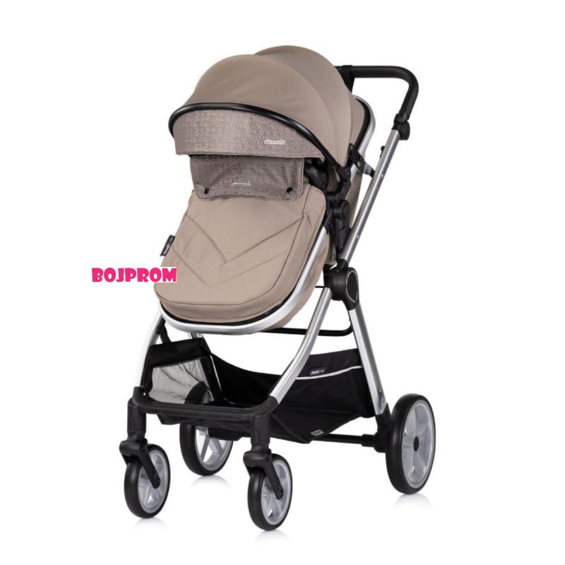 CHIPOLINO KOLICA VISTA  3U1 TIRAMISU KKVS02503TR + BAZA ZA AUTOSJEDALICU AMORE,AURA,VISTA,MARBELLA STKBS0251AA 