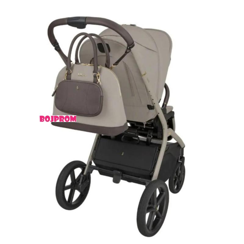 KIKKA BOO KOLICA GOYA PLATINUM CHAMPAGNE 31001020169 I ROTIRAJUCA ISOFIX BAZA I-CLASS 360 31002170011 