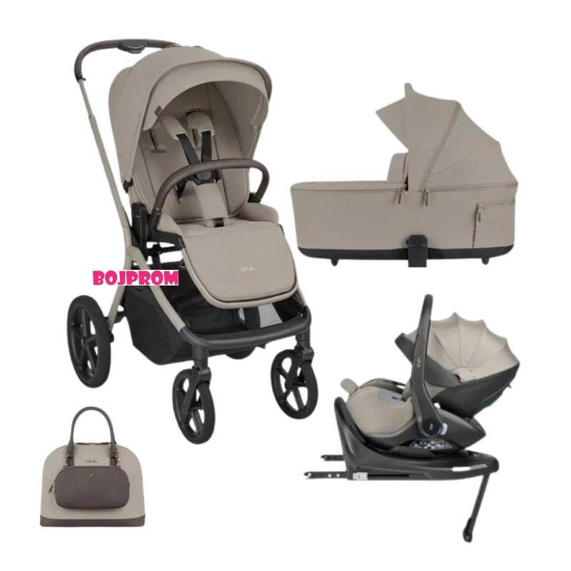 KIKKA BOO KOLICA GOYA PLATINUM CHAMPAGNE 31001020169 I ROTIRAJUCA ISOFIX BAZA I-CLASS 360 31002170011 