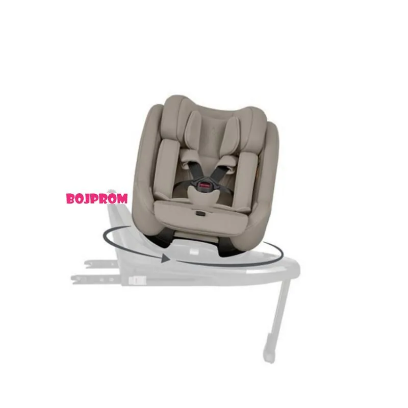 KIKKA BOO AUTOSJEDALICA I-CLASS PLUS I-SIZE CHAMPAGNE 31002110002 + ROTIRAJUCA ISOFIX BAZA I-CLASS 360 