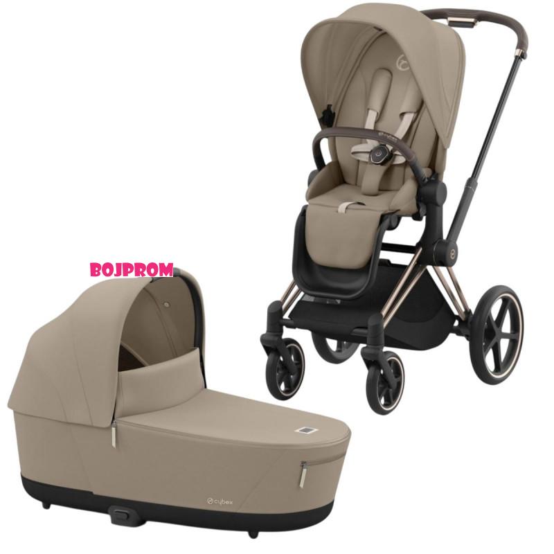 CYBEX KOLICA 2U1 PRIAM COZY BEIGE(SASIJA ROSE GOLD) 