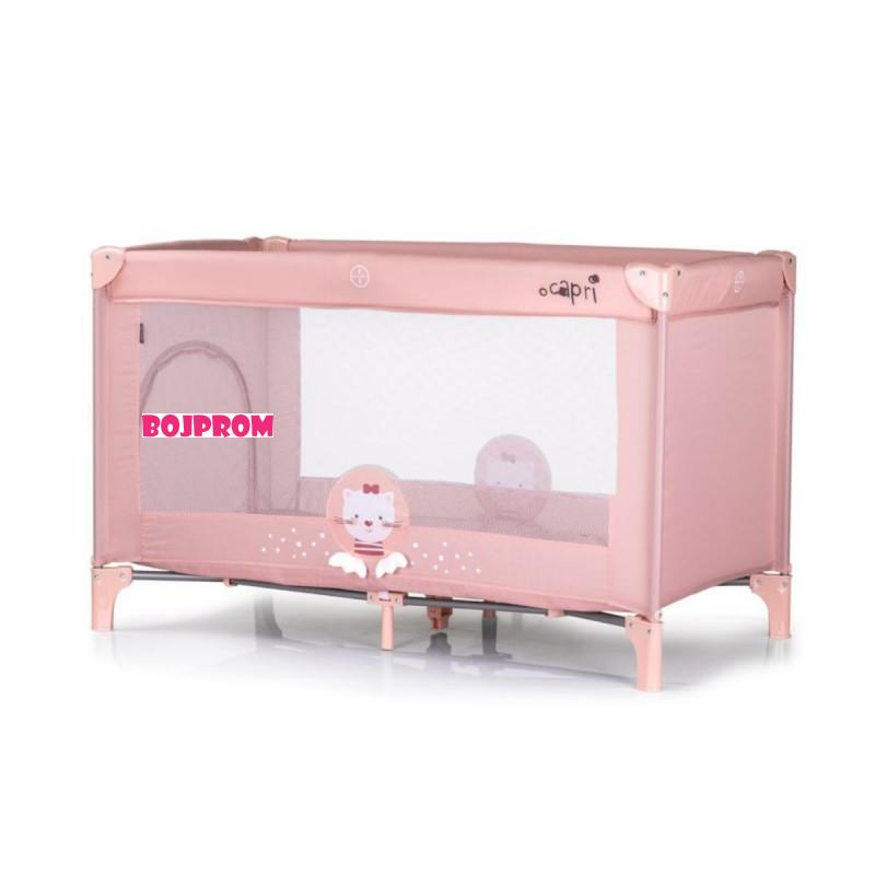 CHIPOLINO VIKEND KREVET CAPRI CAT PINK KOSIK2504CA I PREKLOPIVI DUSEK LIGHT GREY 31107020048 