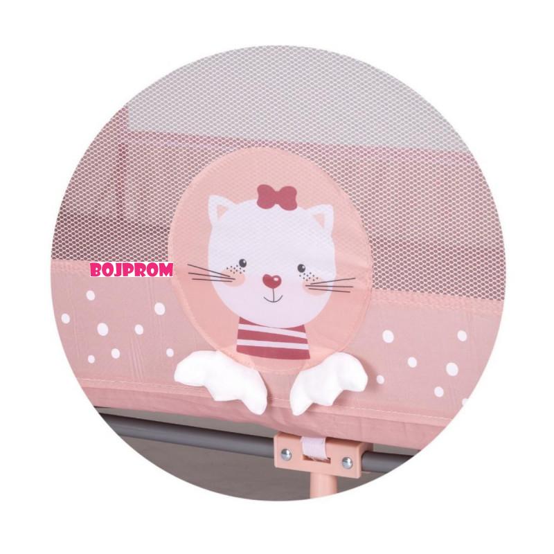 CHIPOLINO VIKEND KREVET CAPRI CAT PINK KOSIK2504CA I PREKLOPIVI DUSEK LIGHT GREY 31107020048 