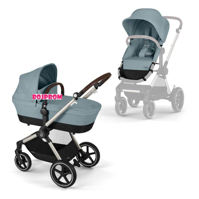 CYBEX KOLICA EOS LUX TPE B STORMY BLUE LIGHT BLUE 524001283 