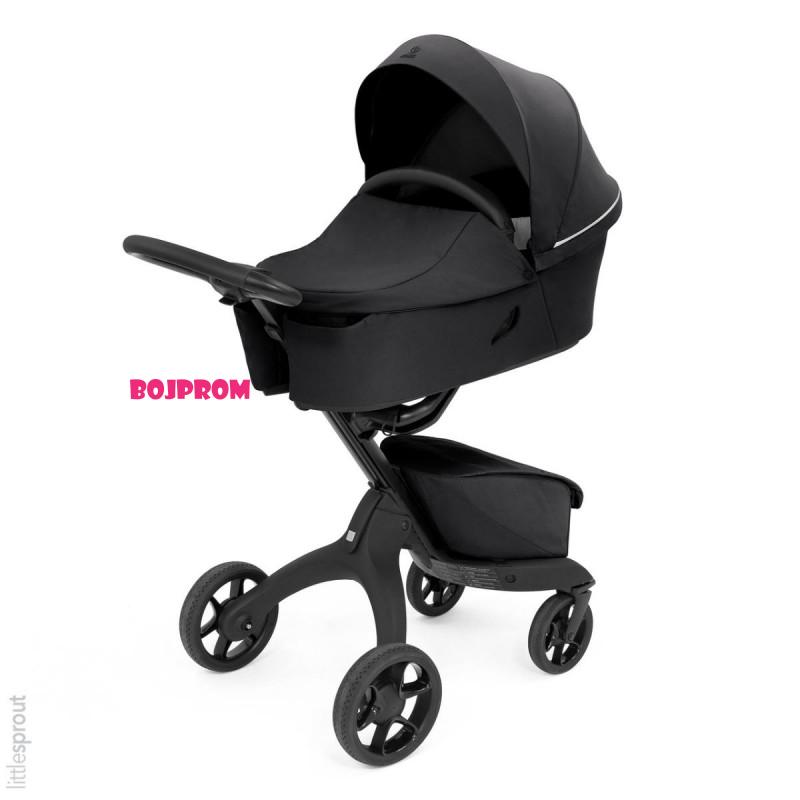 STOKKE XPLORY KOLICA RICH BLACK I  GRATIS KORPA RICH BLACK 