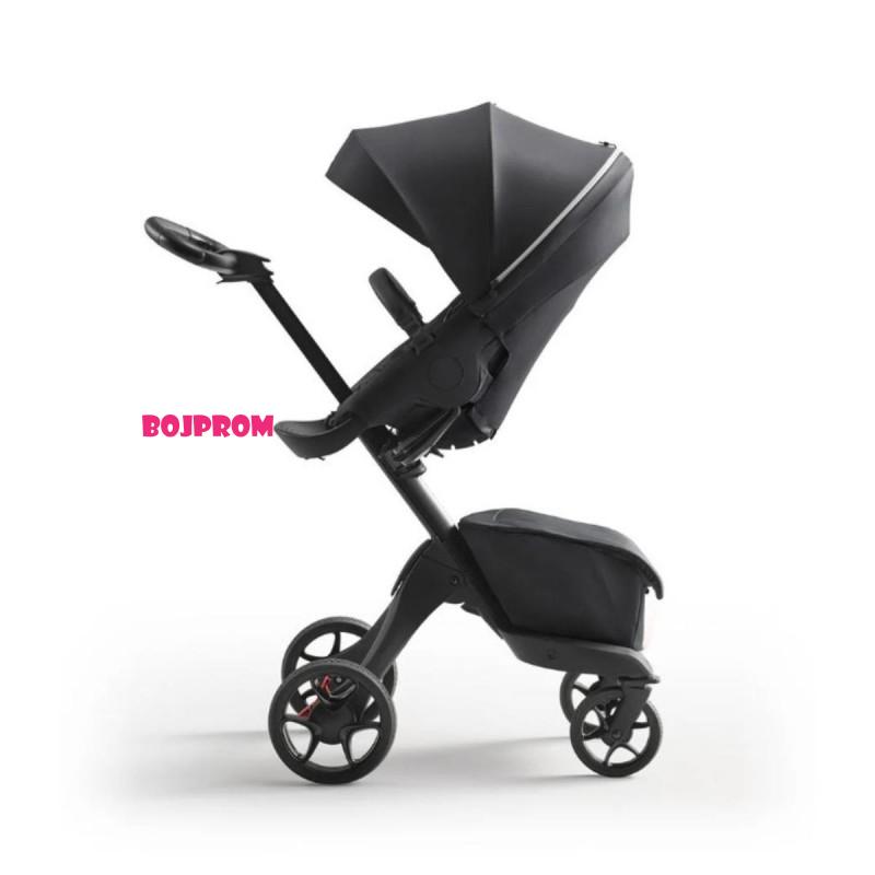 STOKKE XPLORY KOLICA RICH BLACK I  GRATIS KORPA RICH BLACK 