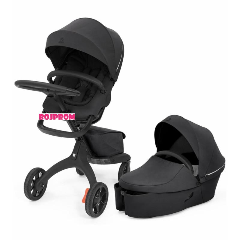 STOKKE XPLORY KOLICA RICH BLACK I  GRATIS KORPA RICH BLACK 