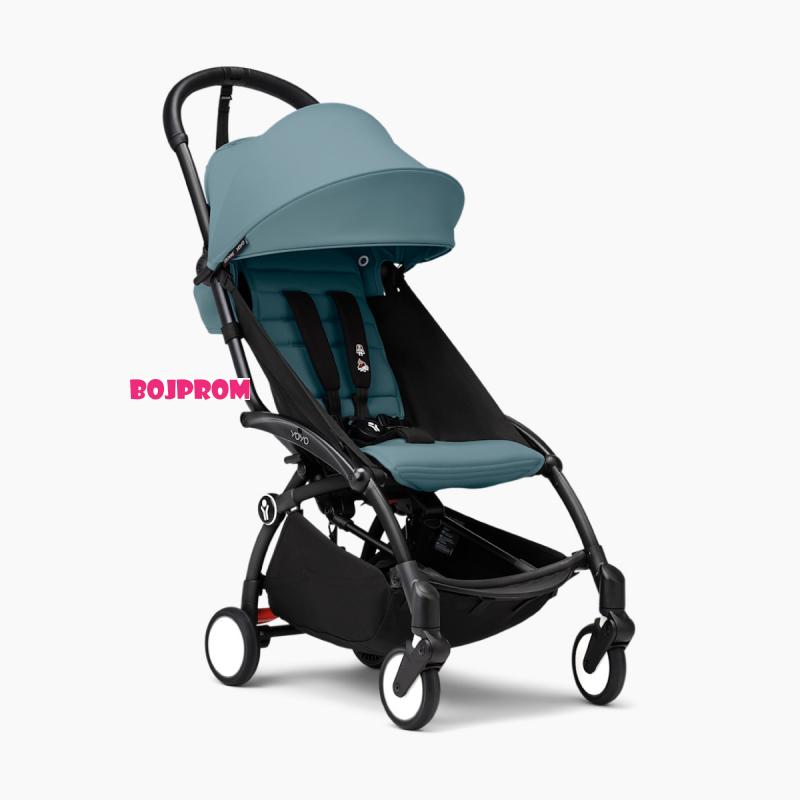 STOKKE YOYO3 SASIJA/KONSTRUKCIJA BLACK I SPORTSKO SJEDISTE 6+ COLOR PACK AQUA 