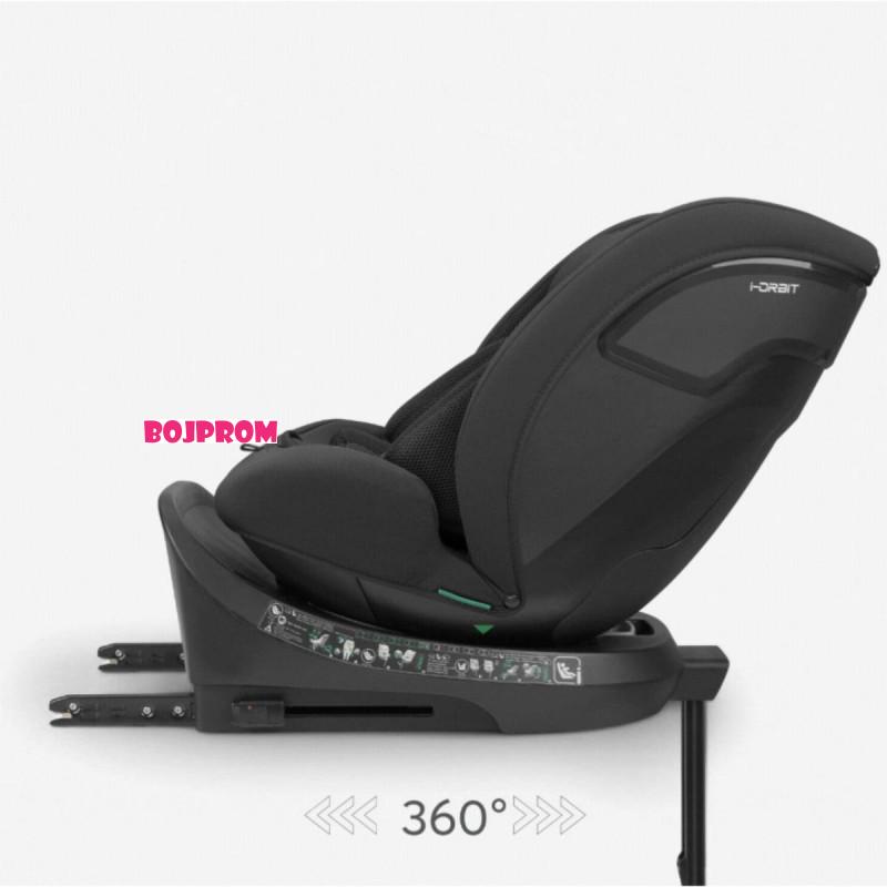 KIKKA BOO AUTOSJEDALICA I-ORBIT I-SIZE BLACK 2025 31002100085 