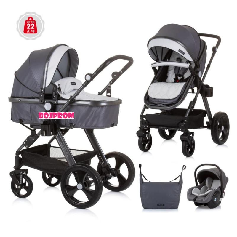 CHIPOLINO KOLICA HAVANA 3U1 OBSIDIAN/SILVER KKHA02402OS 