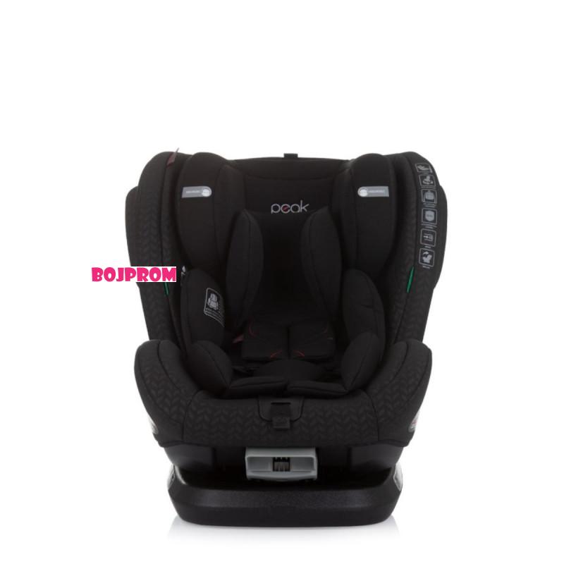 CHIPOLINO AUTOSJEDALICA ISOFIX 360 PEAK OBSIDIAN STKPK02401OB 