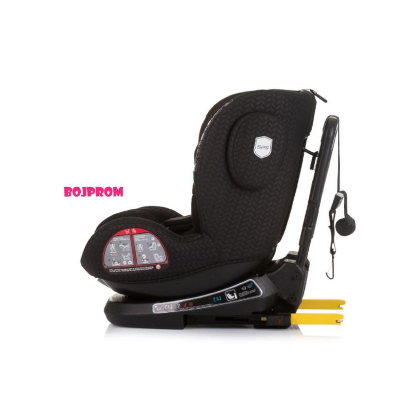 CHIPOLINO AUTOSJEDALICA ISOFIX 360 PEAK OBSIDIAN STKPK02401OB 