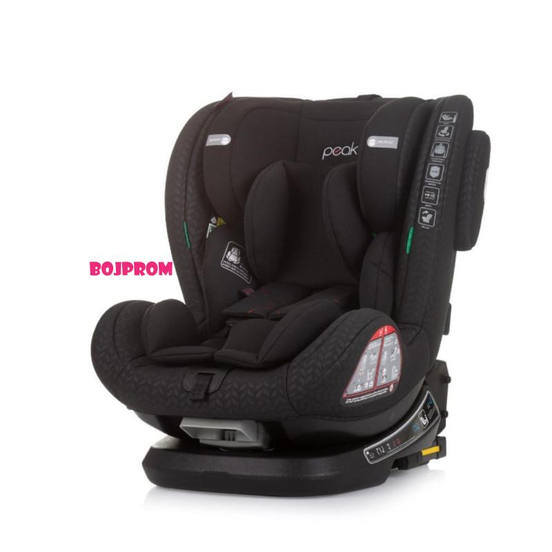 CHIPOLINO AUTOSJEDALICA ISOFIX 360 PEAK OBSIDIAN STKPK02401OB 
