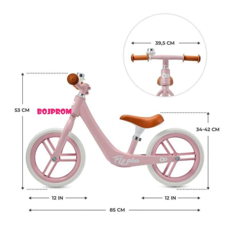 KINDERKRAFT BICIKL FLY PLUS POWDER PINK 49621 
