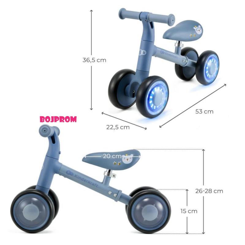 KINDERKRAFT BICIKL CUTIE FLASH BLUE 49627 