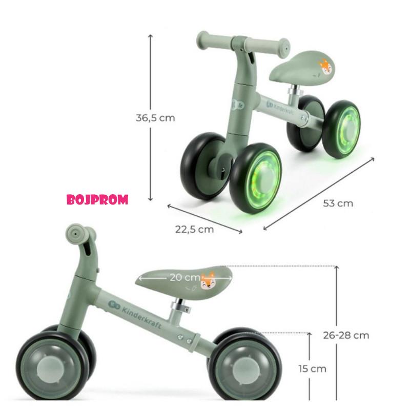 KINDERKRAFT BICIKL CUTIE FLASH GREEN 49628 