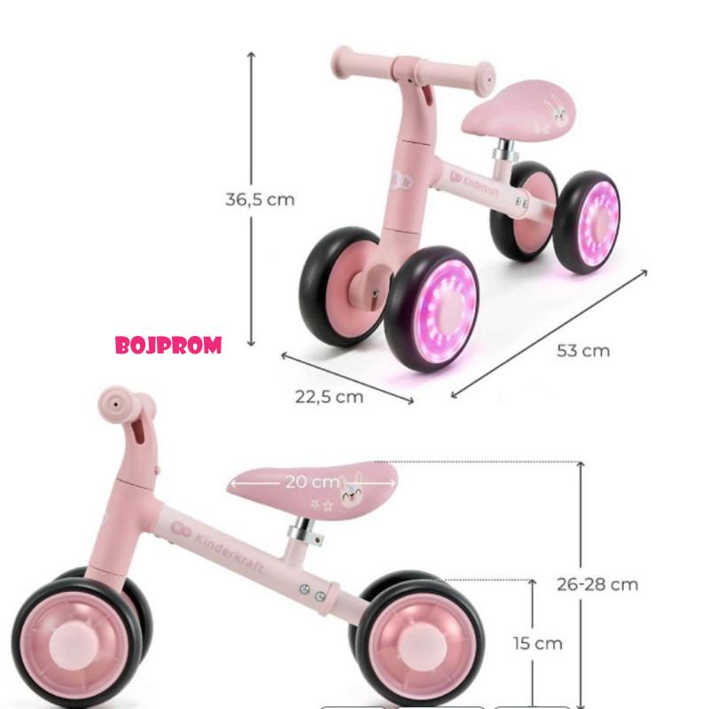 KINDERKRAFT BICIKL CUTIE FLASH PINK 49629 