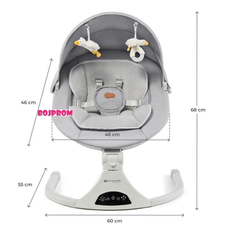 KINDERKRAFT NJANJALICA TULSY GREY 49623 