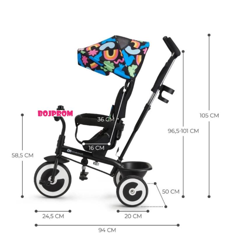 KINDERKRAFT TRICIKL ASTON HAPPY SHAPES 49622 