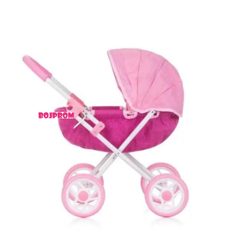 CHIPOLINO KOLICA ZA LUTKE DAISY PINK LINEN KZKDZ02402PP 